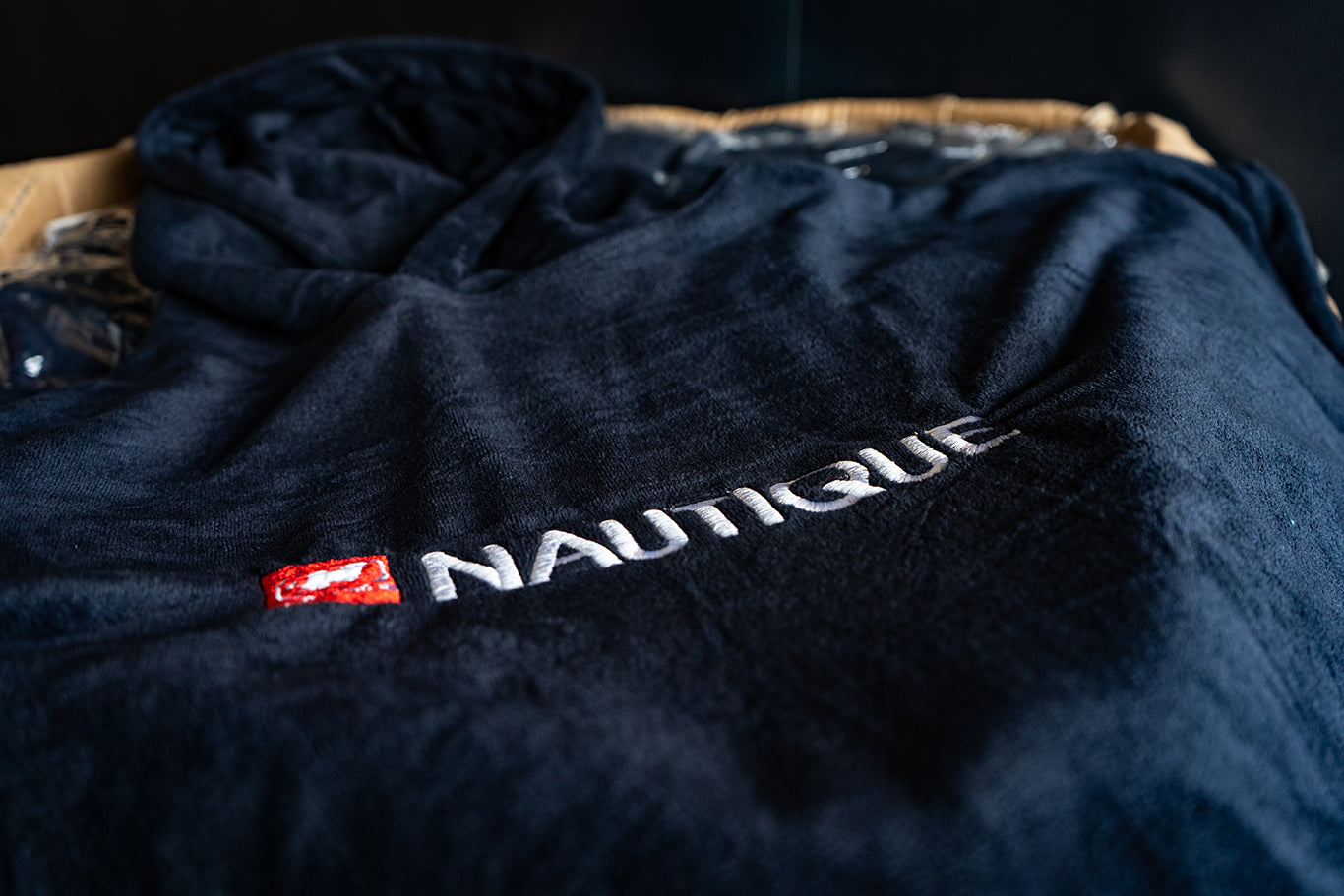 Nautique Towel Poncho - Adult Black